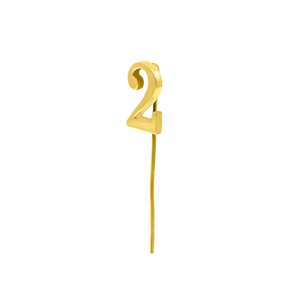 Number Two Pin Number Lapel Pins – OnetabyDSG