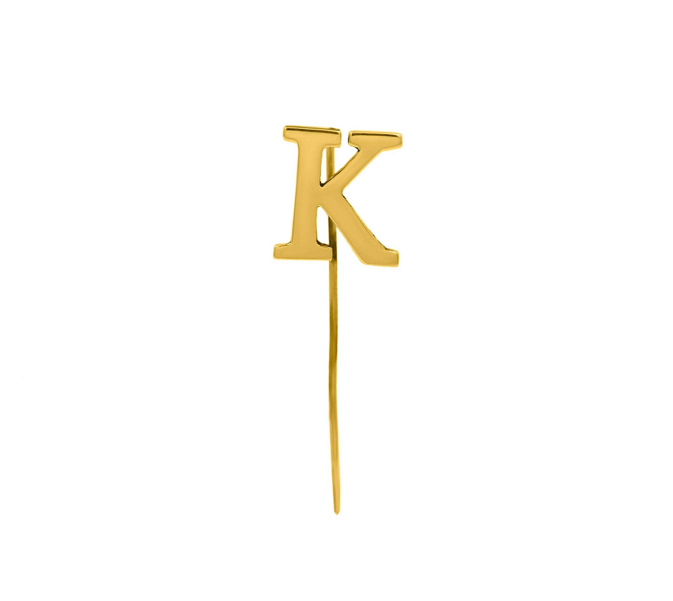 Letter K Lapel Pin – OnetabyDSG